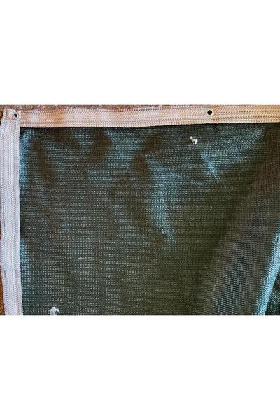 ACY STORE %95 Gölgelik 1 X 8 Metre Kenarları Şeritli Gölgelik File Dikilmiş File Koyu Yeşil