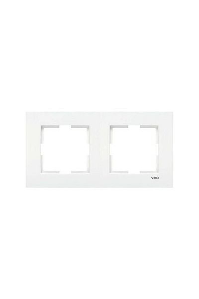 VİKO Karre Double Frame / White Socket Frame