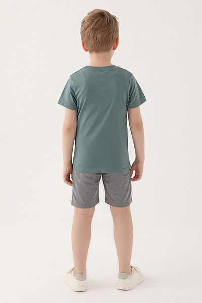 Superman Boy's Capri Set - L1644-3 Pastel Green