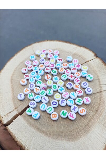 FlowerAksesuar 300 τεμάχια - Χάντρες με γράμματα, Χάντρες με γράμματα για βρα...