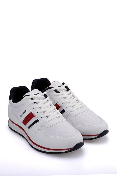 Slazenger ORIGIN I Sneaker Ανδρικά Παπούτσια Λευκό / Κόκκινο