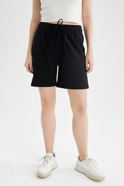 DeFacto Regular Fit Recycled Thin Sweatshirt Fabric Bermuda Shorts