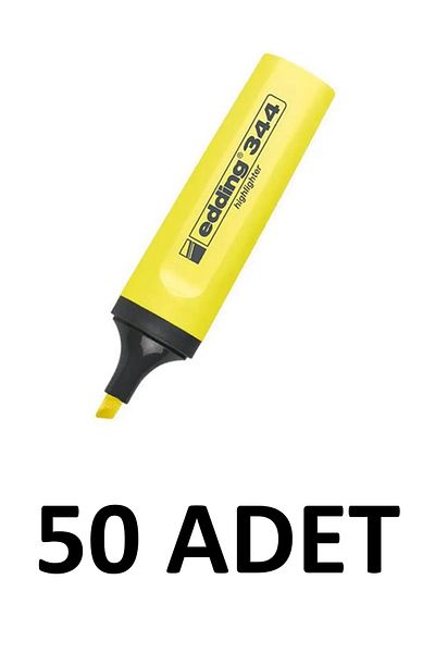 Edding 50 Pieces E-344 Highlighter Yellow