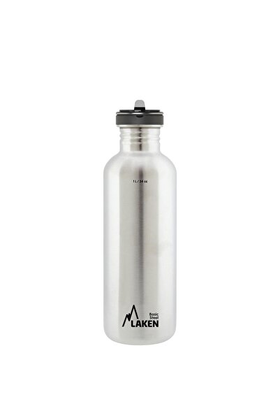 LAKEN Çelik BASIC Şişe 1L METAL –FLOW Kapak - LKBSF100