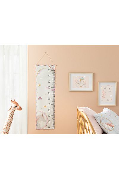 English Home Măsurător de înălțime pentru copii Unicorn Hanging Beige