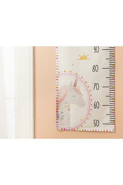 English Home Măsurător de înălțime pentru copii Unicorn Hanging Beige