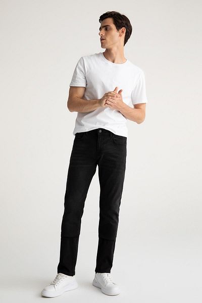 DeFacto Τζιν παντελόνι Sergio Regular Fit Normal Waist Pipe Leg Jean