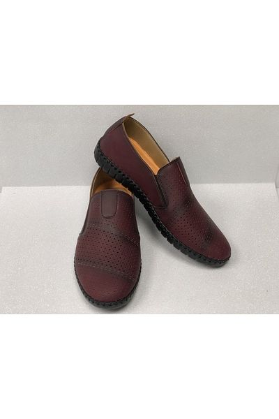 KAFKASLAR AYAKKABI MEN'S SUMMER FLEXIBLE SOFT HOLE DAILY STITCHED ANTI-SLIP SOLE SHOES