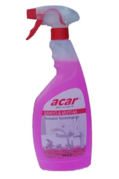 ACAR Banyo & Mutfak Armatür Temizleyici, Krom ve Pirinç Yüzey Temizleyici