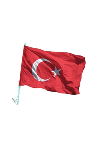 ASCANN Çubuklu Türk Bayrağı Arabada Sallamalık Konvoy Için 50 Adet