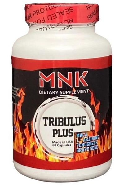 Mnk Tribulus Plus 60 Capsules Maca L-Arginine Fenugreek Grape Seed