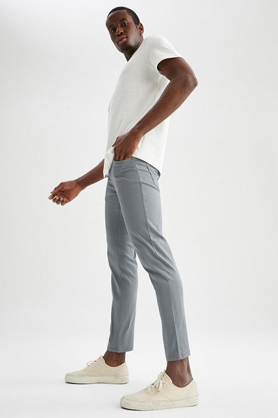 DeFacto Extra Slim Fit Chino Canvas Trousers