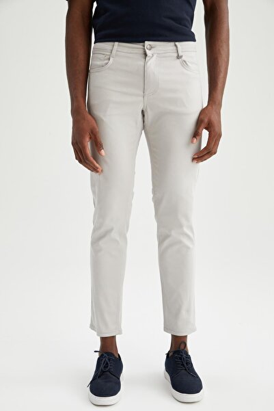 DeFacto Extra Slim Fit Chino Canvas Trousers