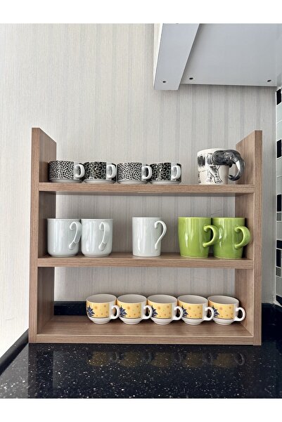 Mdf Kitchen Shelf Cup Wall Shelf Mug Spice Holder
