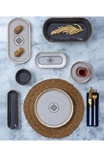 ACAR 0269 Alexxi 31 Parça Yuvarlak Kahvaltı Takımı
