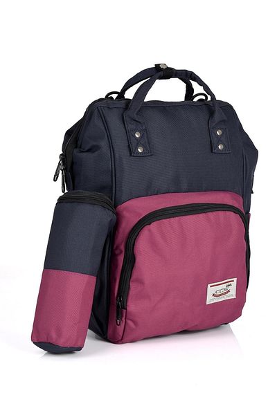ÇÇS 16099 Mother Baby Care Backpack 2-Piece Navy Blue-purple