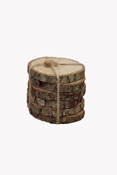 TeknoAir مجموعة من 6 شموع خشبية وقاعدة أكواب