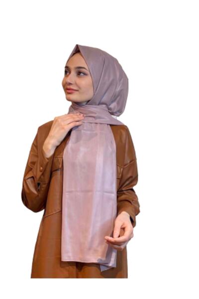 Sarar Deri Görünümlü Çift Taraflı Şal Srrderı Lila