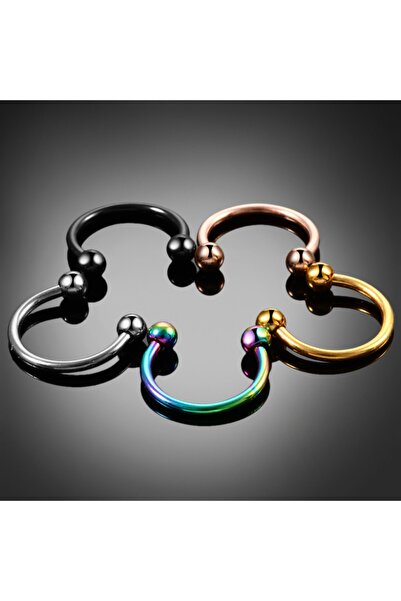 agbtasarım %100 Cerrahi Çelik Sertifikalı "septum, Nose, Helix" "burun, Dudak, Kıkırdak" Yarım Halka Piercing