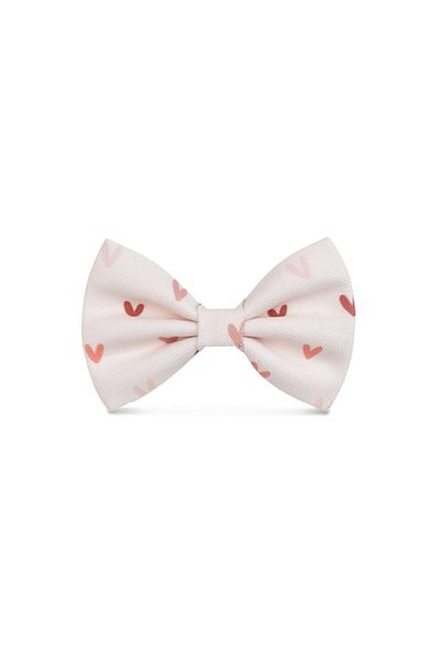 Lusi Doog Pink Dog Bow Tie with Heart (SIZE 3) - Bow Tie Only, Collar Not Included