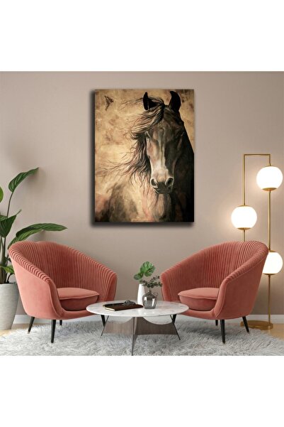 HDART Dekoratif Sanatsal At Kanvas Tablo