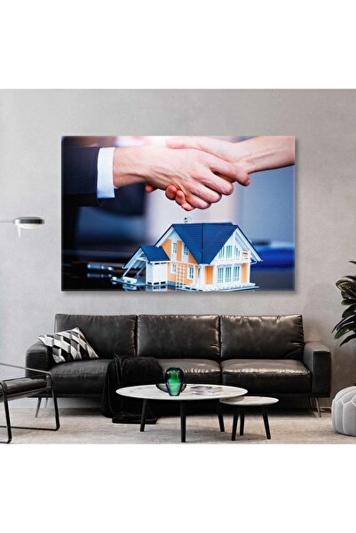 HDART Emlak Real Estate Ev Inşaat Emlakçı Kanvas Tablo T2022025