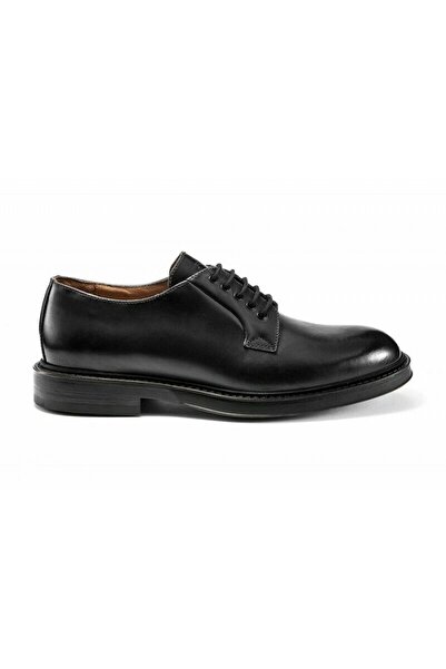 Frau Black Men's Oxford Shoes 73L1 Derby Leather Black