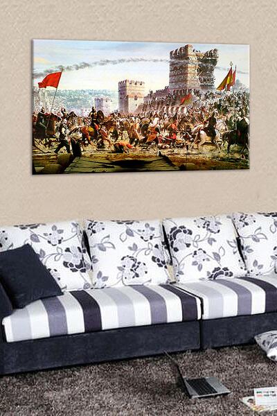 Talya Tablo Talya Fatih Sultan Mehmet Istanbulun Fethi Kanvas Tablo