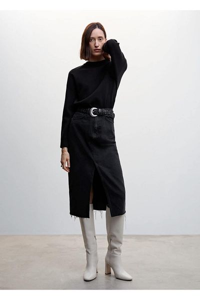 MANGO Woman Perkins Collar Sweater