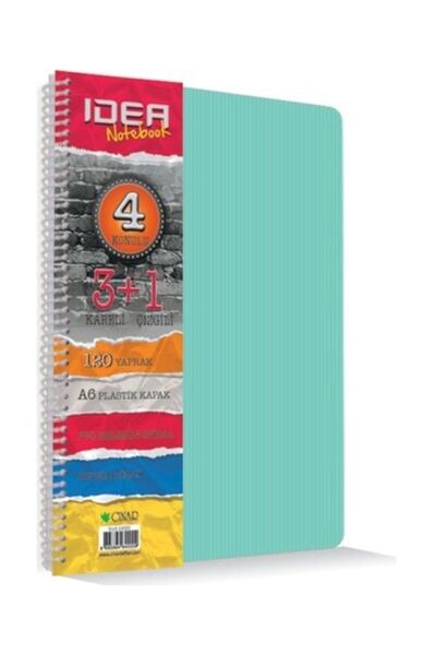 NO NAME Idea 210 Yp. Ayraçlı Okul Def.5 2 A4 Ebatında Siyah Renk