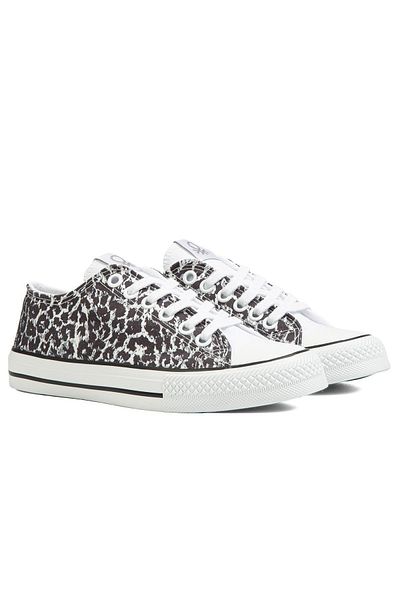 Benetton ® |   BN-90179 - White Leopard - Pantofi sport pentru damă