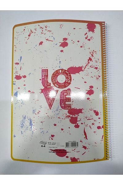 Alfa 72 Sheets Wire Lined Notebook Price is for 2 Pieces