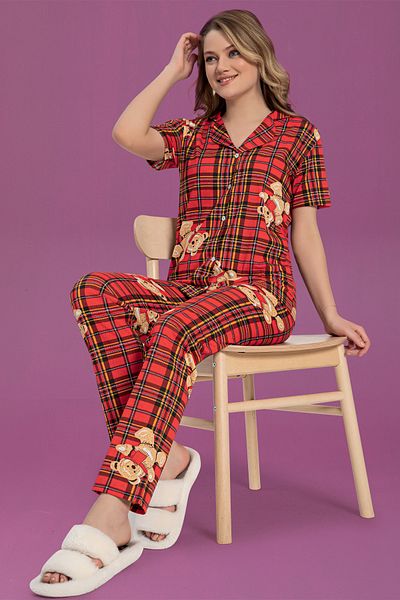 STRAWBERRY ΣΕΤ ΠΙΤΖΑΜΑ ΜΕ ΚΟΥΜΠΙ ΒΑΜΒΑΚΙ