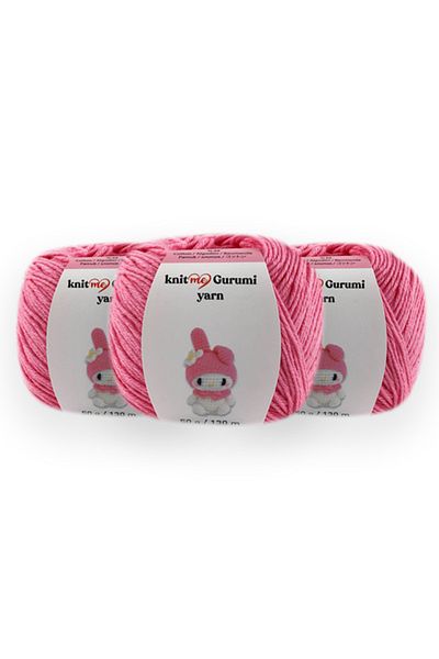 knitme 3 Pack Amigurumi, Punch Hand Knitting Yarn Taka Yarn (KA6007)