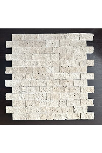 Doğaltaş Klasik Traverten 2,3x4,8 cm Patlatma Doğaltaş duvar kaplaması