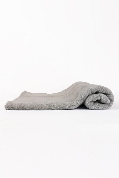 Taka Fabrics 100% Cotton Bath Towel size 70x140 cm, Soft Gray