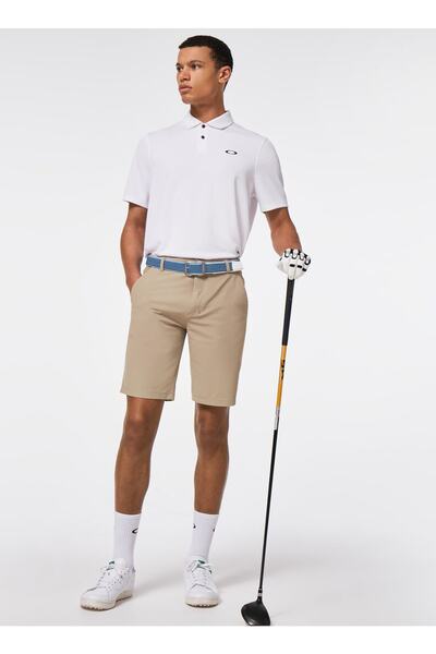 Oakley Beyaz Erkek Polo Yaka Baskılı Polo T-Shirt OAKLEY OAKLEY ICON TN PROTE...