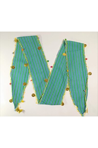 Işıl Işıl Mixed Blue Patterned Black Sea Bandana, Beaded Lira, Scarf, Puchsia