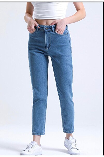 LAMİRAMOOD High Waist Stretchy Lycra Aramavi Mom Jean Jeans