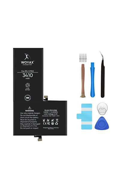 woyax İphone 11 Pro Uyumlu Premium Batarya 3410mah Yüksek Kapasite