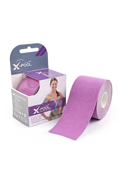 X Pool Kinezyo Tape Mor,lila Rengi Kinesio Tape Kas Ağrı Bandı