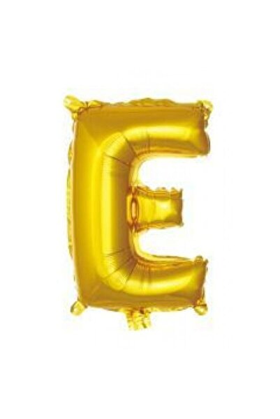 ikm balon رقائق بالون حرف E ذهبي - حجم صغير 16 بوصة 35 سم