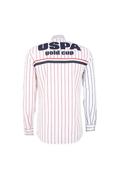 U.S. Polo Assn. U.S. Polo Assn. Regular Fit Düğmeli Yaka Lacivert Erkek Gömlek CUPER
