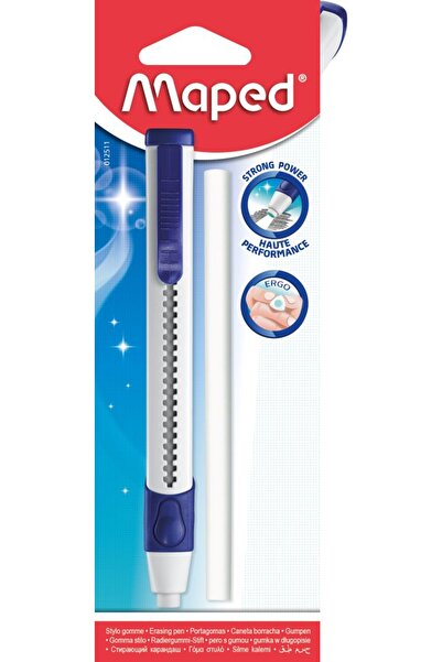Maped Gom Kalem Tipi Silgi + Yedek Uç Blister (Karışık Renk 1 Adet) 012511