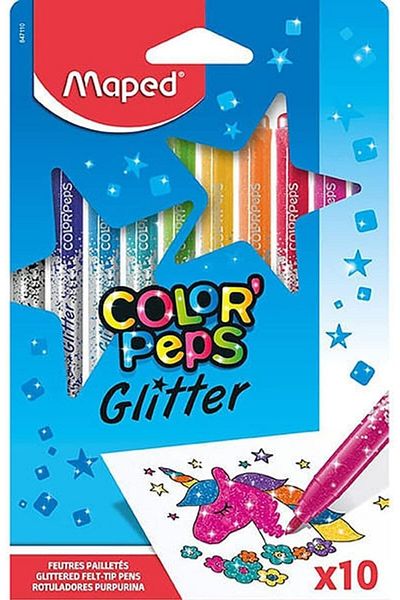 Maped Glitter Felt Pen 10 Colors847110