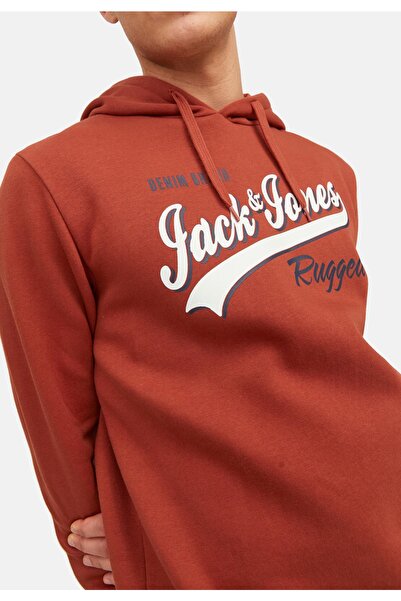 Jack & Jones Kapuzenpullover LOGO Hoodie mit Tunnelzug und Label-Print