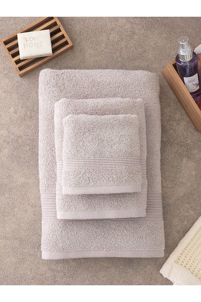 LC Waikiki Einfarbiges Badetuch-Set, 3-teilig