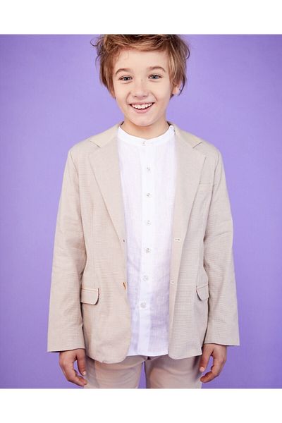 Pan Con Chocolate Boy's Jacket Beige
