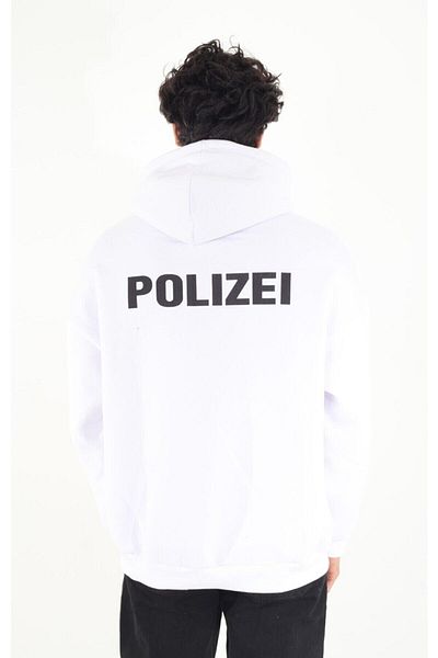 Machetta Hanorac cu glugă cu glugă cu imprimeu Polizei