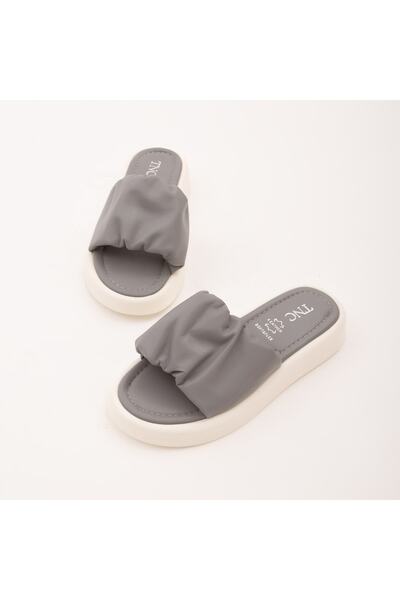 Tamer Tanca Women's Genuine Leather Daily Slippers 878 101 Byn Trlk Y22